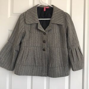 jacket/blazer - black/gold- tweed